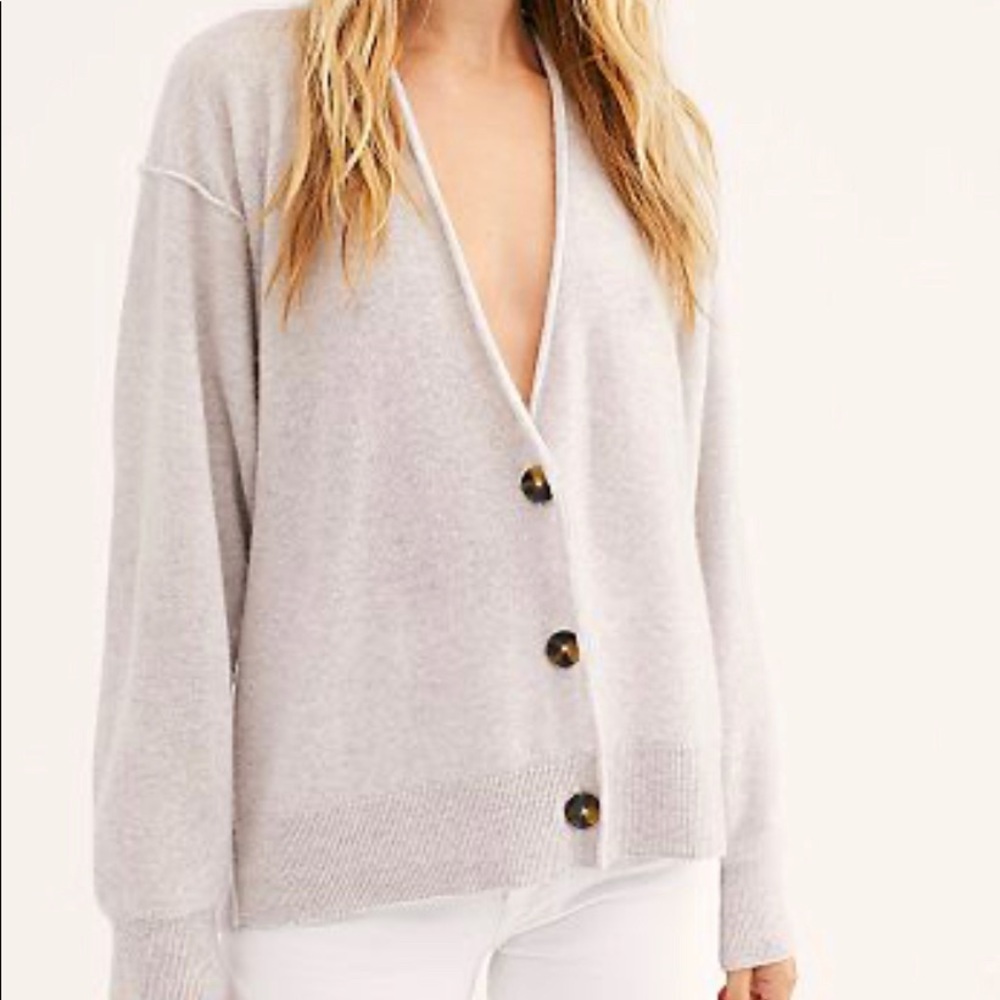 Free Peoole Schoolboy Cashmere Cardigan